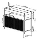 Buffet Bar York 2 Pt Vermont E Preto