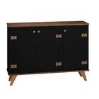 Buffet Belfast 3 Pt Preto Madeirado