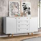 Buffet Califórnia 4 Gv 2 Pt Branco