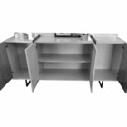 Buffet Carícia Sem Tela 4 Portas Jcm Móveis Freijó/off White