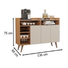 Buffet Celta Nature/off White – Germai Móveis