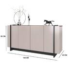 Buffet Chanel 160cm Off White Nogueira Real Preto Fosco  Tana