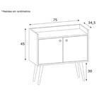 Buffet Chiara I 2 Pt Preto