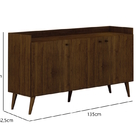 Buffet Clara 3 Portas Leifer Moveis Braúna