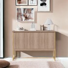 Buffet Classico Com 3 Portas Veneza Montana Dourado