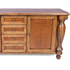 Buffet Clássico Madeira Maciça Entalhada Verniz Imbuia Envelh