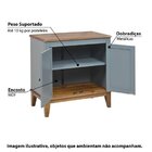 Buffet Com 2 Portas Casatema Madeiraoriginals Amêndoa/cinza