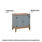 Buffet Com 2 Portas Casatema Madeiraoriginals Amêndoa/cinza