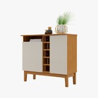 Buffet Com Adega Cumulus 2 Portas - Cinamomo - Off Whitwe