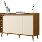 Buffet Com Adega Estilo Freijó Com Off White - Moveisaqui