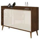 Buffet Com Adega Estilo Malbec Com Off White - Moveisaqui