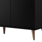 Buffet Com Adega Estilo Preto - Moveisaqui