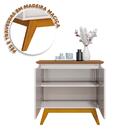 Buffet Com Espelho 2 Portas Off White Freijó Classic Imcal