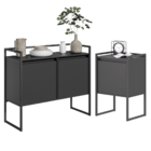 Buffet Com Gaveteiro Industrial Preto