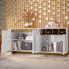 Buffet Com Mini Adega Presley Off White Canela