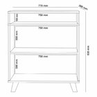 Buffet Com Pés 2 Portas 1 Prateleira 1 Nicho Star Preto/nature