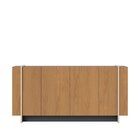 Buffet Copacabana Tubo 4 Portas 160cm Freijó / Preto Fosco /