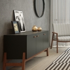 Buffet Coraline Preto Amêndoa