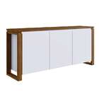Buffet Craft 3 Pt 1 Gv Branco E Marrom 140 Cm