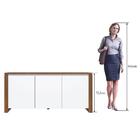 Buffet Craft 3 Pt 1 Gv Branco E Marrom 140 Cm