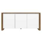 Buffet Craft 3 Pt 1 Gv Branco E Marrom 160 Cm