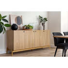 Buffet De Madeira 4 Portas Aruna - Areia - Meu Móvel De Madei