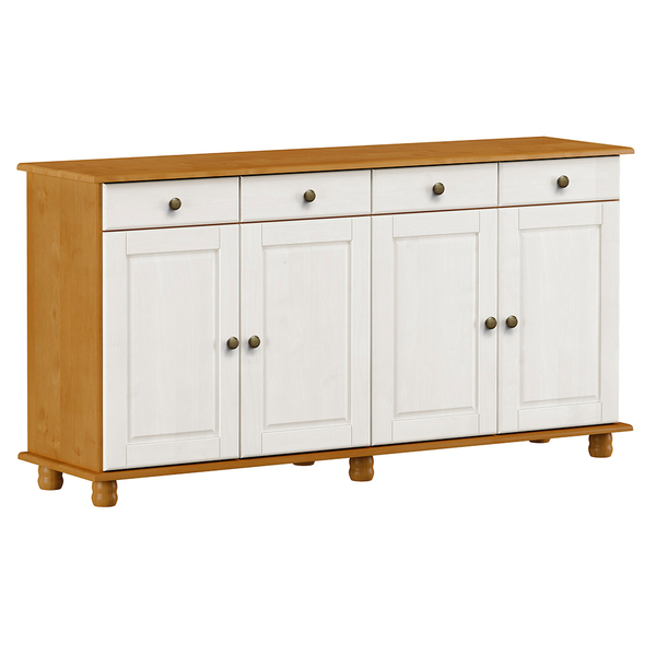 Buffet Decorativo Ivan Madeira 4 Portas E 4 Gavetas Carvalho/