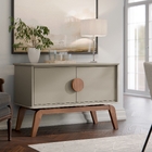 Buffet Decorativo Para Sala De Jantar 2 Portas Paris Gianduia