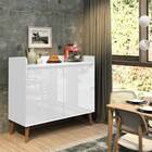 Buffet Delta Delux Retrô 2 Portas Branco Gloss – Móveisaqui
