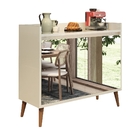 Buffet Delta Delux Retrô 2 Portas Com Espelho Off White – Móv