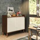 Buffet Delta Delux Retrô 2 Portas Malbec/Off White – Móveisaq