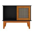 Buffet Denver 1 Porta Preto/madeira – Tebarrot Móveis