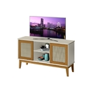 Buffet Denver 2 Portas Off White/madeira – Tebarrot Móveis