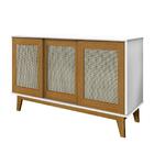 Buffet Detroit 3 Portas Branco/madeira – Tebarrot Móveis