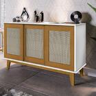 Buffet Detroit 3 Portas Branco/madeira – Tebarrot Móveis