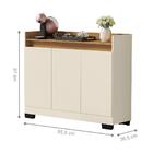 Buffet Detroit 3 Portas Pérola Mel