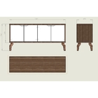 Buffet Domingo Carvalho Munique 160cm Especial Fino Moveis