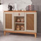 Buffet Doug Pintura Palha 2 Portas Off White Noce
