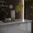 Buffet Duas Portas Flow Cinza/freijó - Ej Móveis