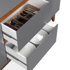 Buffet Duas Portas Flow Cinza/freijó - Ej Móveis