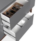 Buffet Duas Portas Flow Cinza/freijó - Ej Móveis