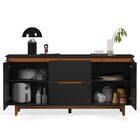 Buffet Duas Portas Flow Preto/freijó – Ej Móveis