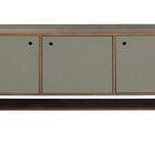 Buffet Dylan Com 3 Portas - Pés Palito - Máxima - Cinza - M54