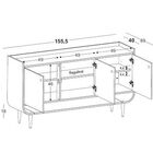 Buffet Dylan Com 3 Portas - Pés Palito - Máxima - Lilás - M55