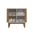 Buffet E Aparador Andrade Off White/ Madero Canela