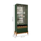 Buffet E Cristaleira Morris Verde Oliva Cedro