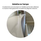 Buffet Elegance 1,60 Metros Com 4 Portas Off White/pinho Ripa