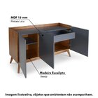 Buffet Elohin Com 3 Portas Pinhão/cinza Grafite