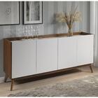 Buffet Elohin Com 4 Portas - Pinhão/branco