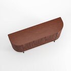 Buffet Em Madeira Maciça Com Verniz Radiato Castanho/preto